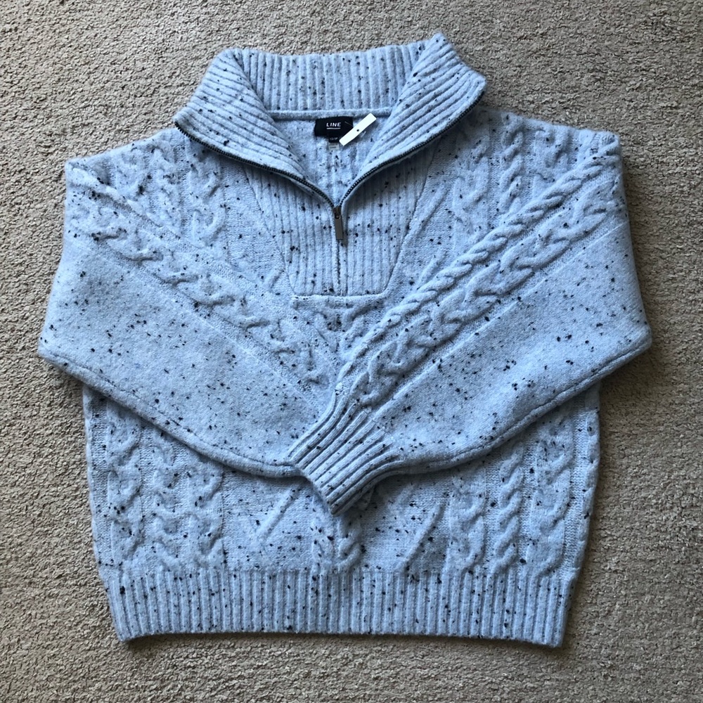 Line- Half Zip Sweater. NWT.